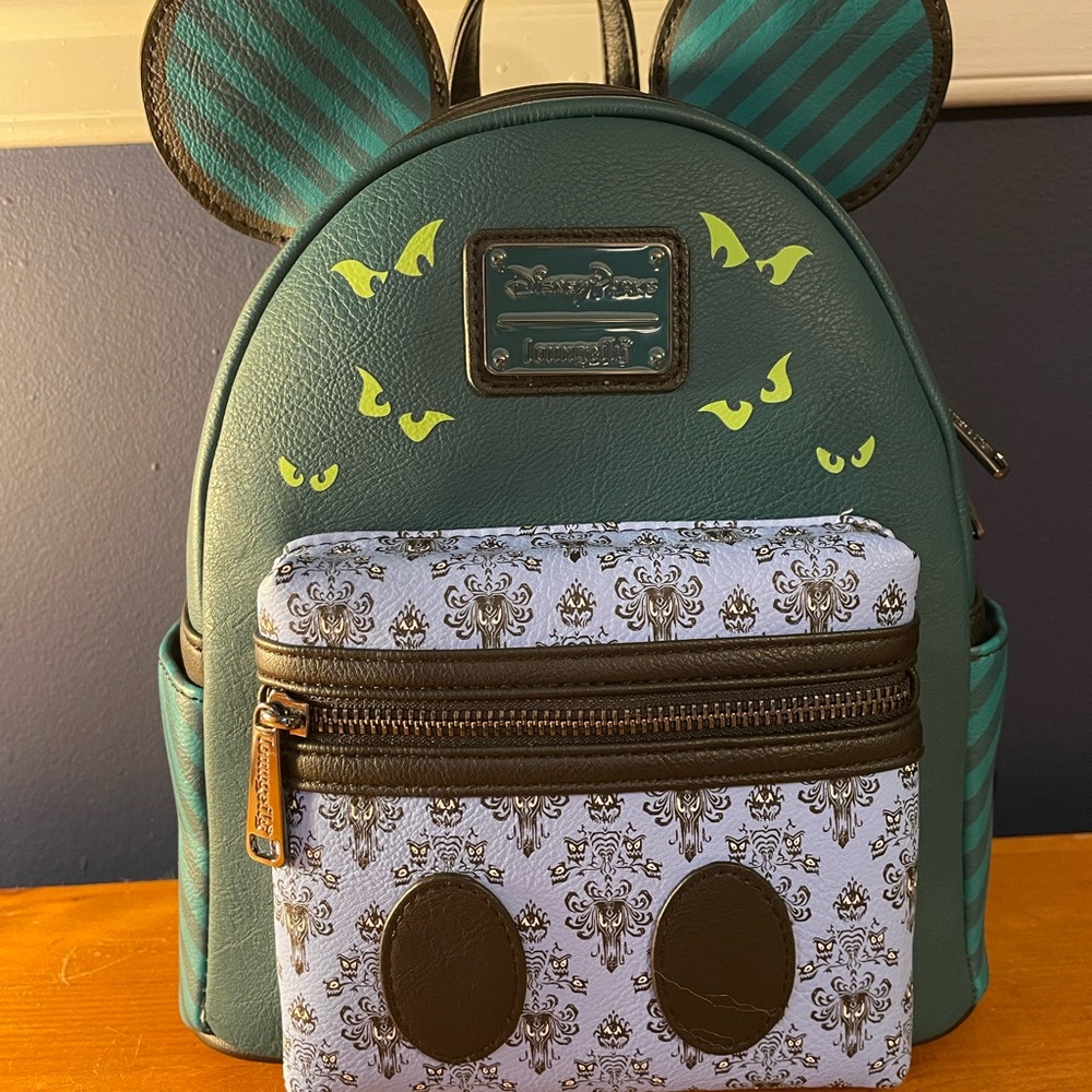 Loungefly Green Haunted Mansion 50th Anniversary Bag